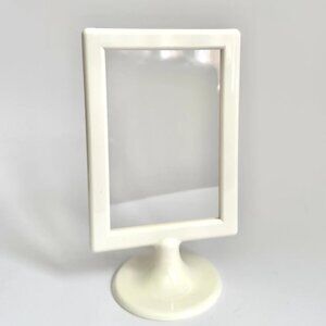 Ikea Tolsby Pedestal Picture 3  Frames White New Sealed 4 x 6 Two-Sided Modern